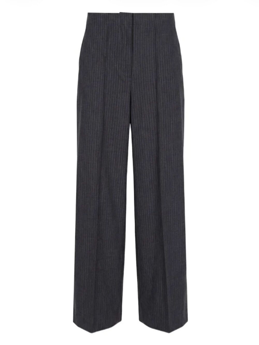RAG & BONE Irina Pinstripe High-rise Trousers In Gray. Size 2